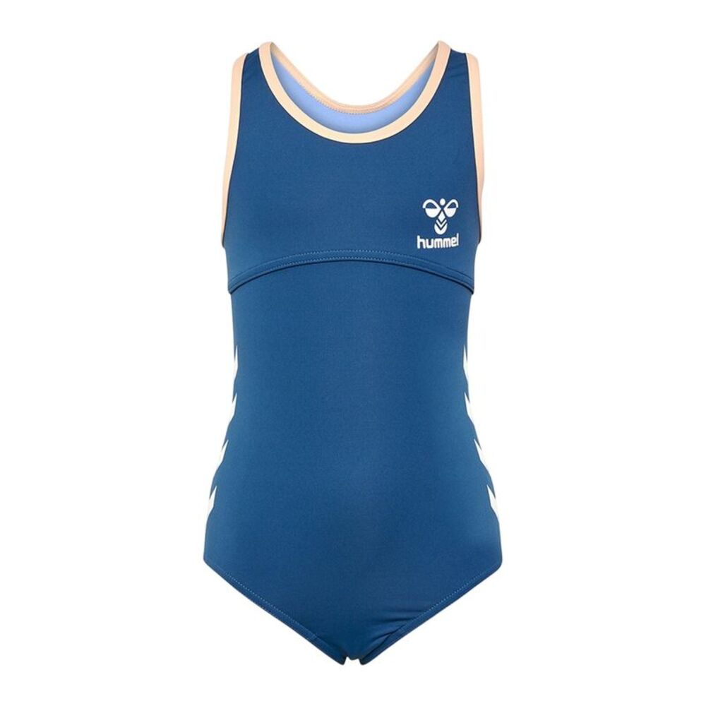 Hummel Girls Bell Logo One Piece Bathing Suit / Dark Denim